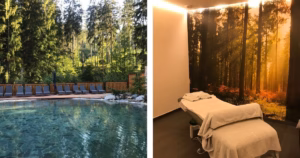 Zona de spa del hotel Ondrášův dvůr en los Beskides