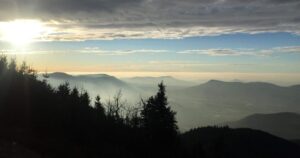 View over the Moravian-Silesian Beskids