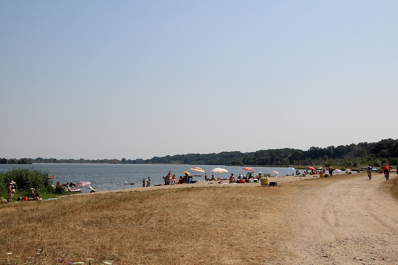 Lake Paczkowskie at the village of Kozielno in Poland
