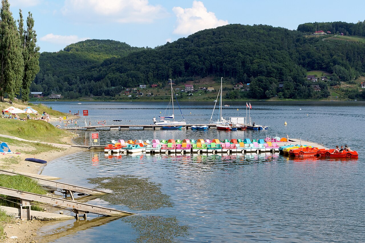 Lake Rożnów in Lesser Poland
