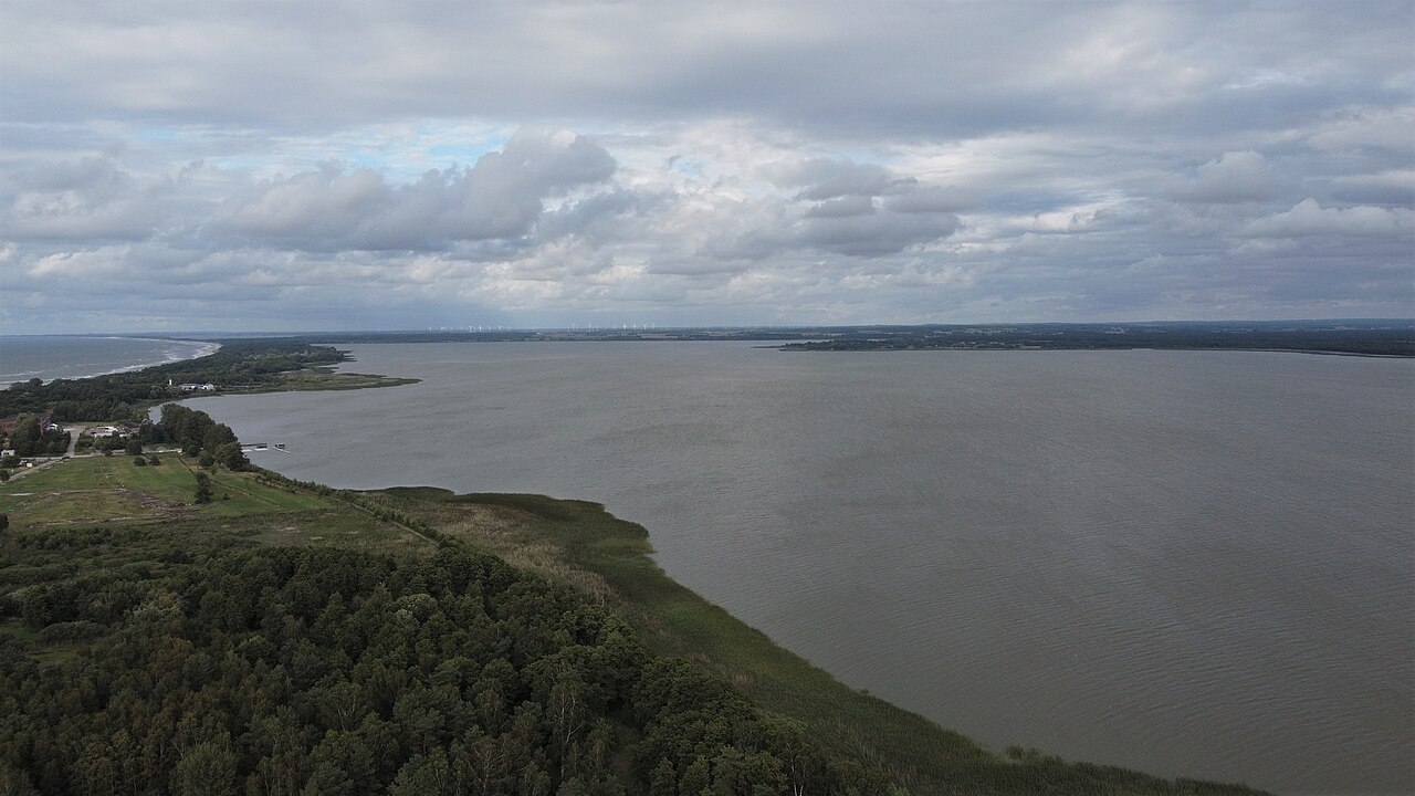 Lake Jamno near Mielno on the Polish Baltic coast
