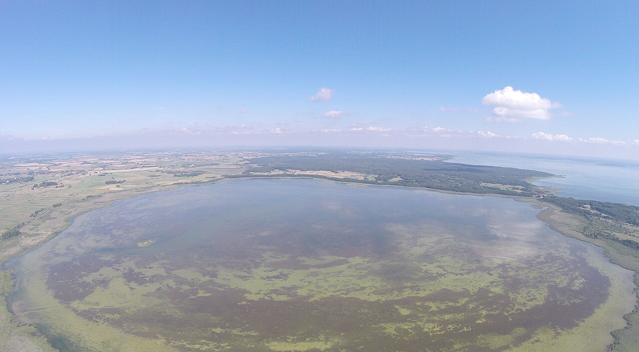 Lake Łuknajno, a UNESCO biosphere reserve in Masuria, Poland