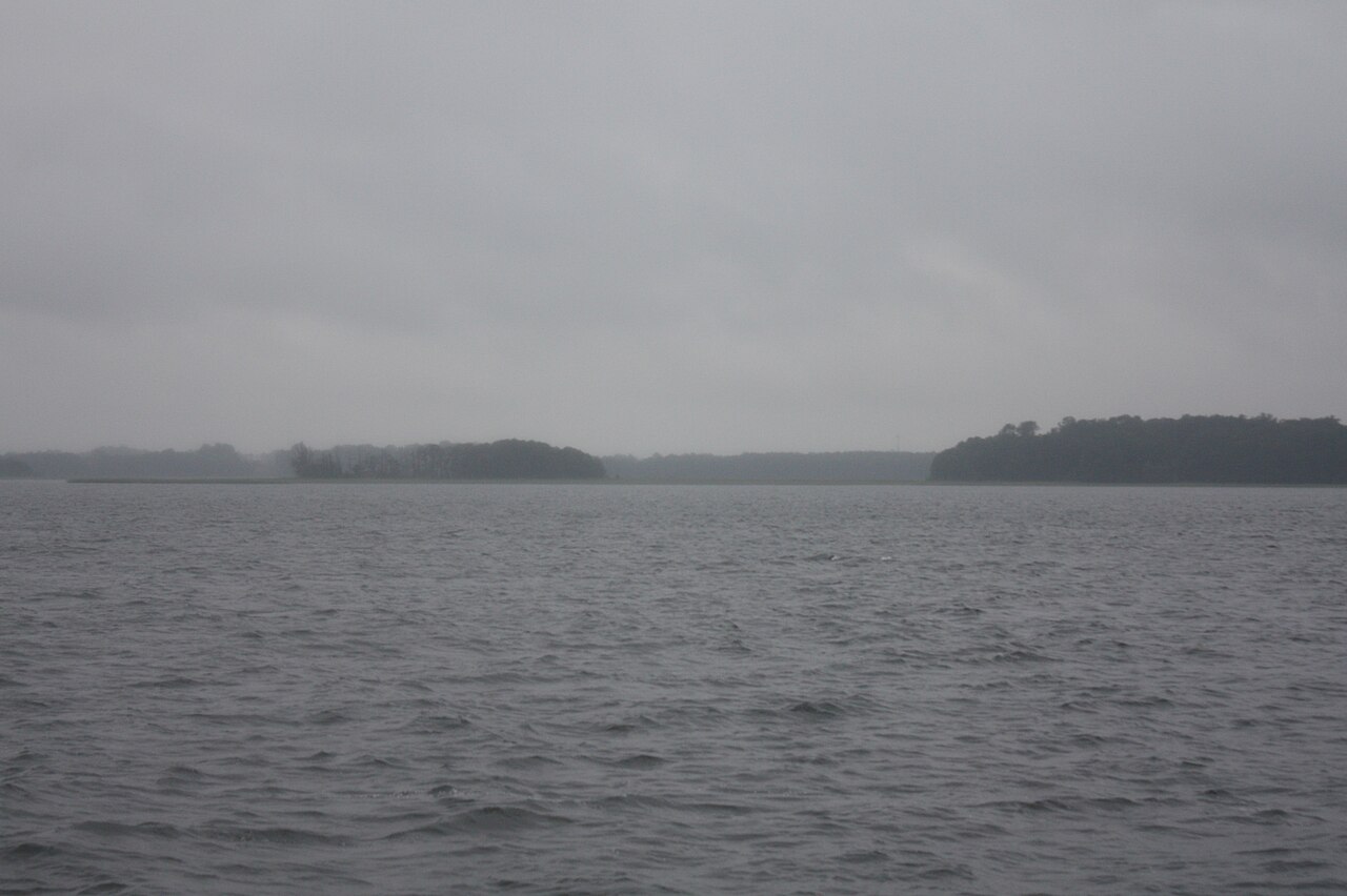 Lake Mamry in the Masurian Lake District, Poland