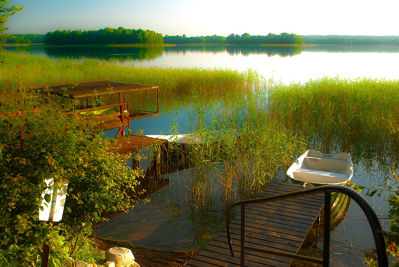 Lake Narie at Kretowiny in northern Poland