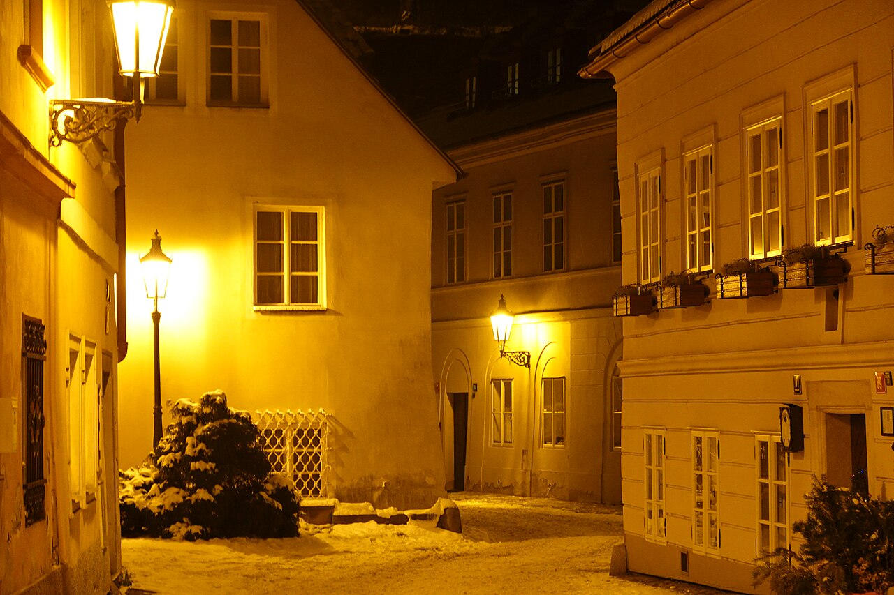 Ulice Nový Svět na Hradčanech v Praze