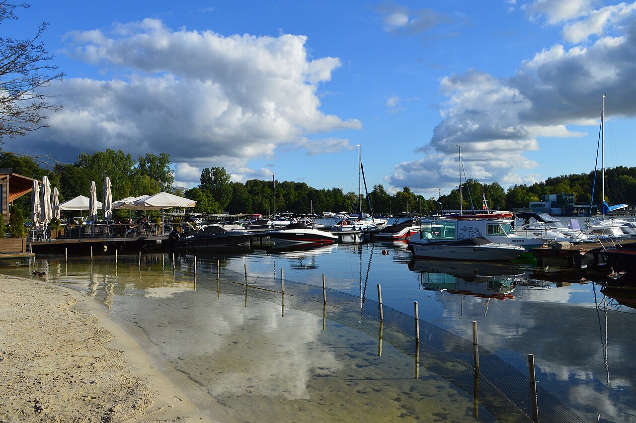 Lake Ukiel on the edge of Olsztyn, Poland