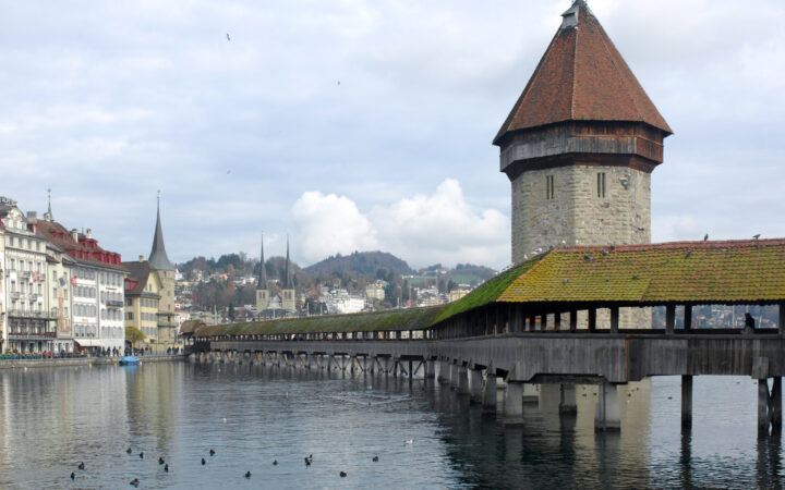 Lucern v zimě